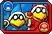 Koopa blu e Kamek rosso